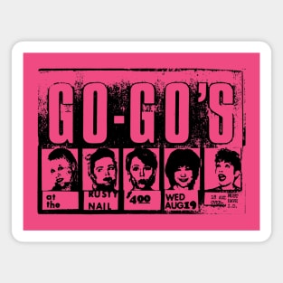 Go-Go's Concert Flier (circa 1981) Magnet